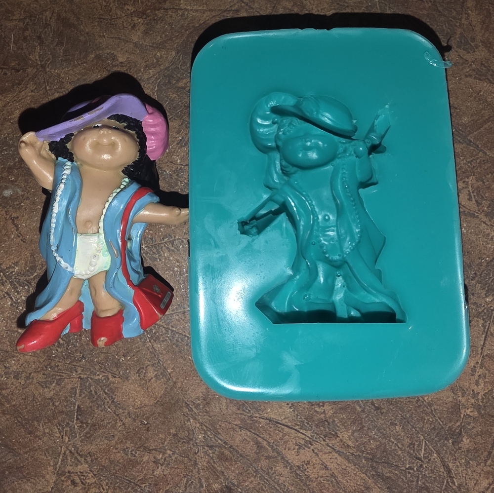 Cabbage Patch Figure Baking Mold, Food Safe! Cake, Candy, Chocolate Or Resin